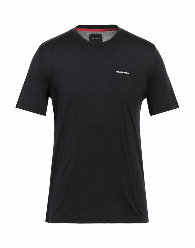 Photo: Kiton Mens T-shirt Midnight in Blue