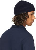 Lacoste Navy Logo Beanie