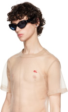 Eckhaus Latta SSENSE Exclusive Black 'The Bug' Sunglasses