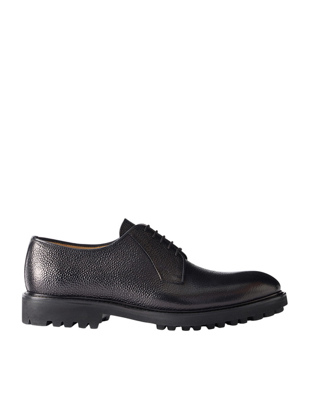 Photo: Mr P. - Full-Grain Leather Derby Shoes - Black