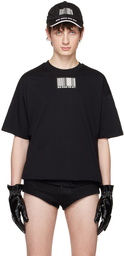 VTMNTS Black Big Rubber Patch T-Shirt