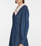 Rixo Becca cotton denim maxi dress