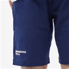 Men's AAPE Now Badge Sweat Shorts in Medieval Blue