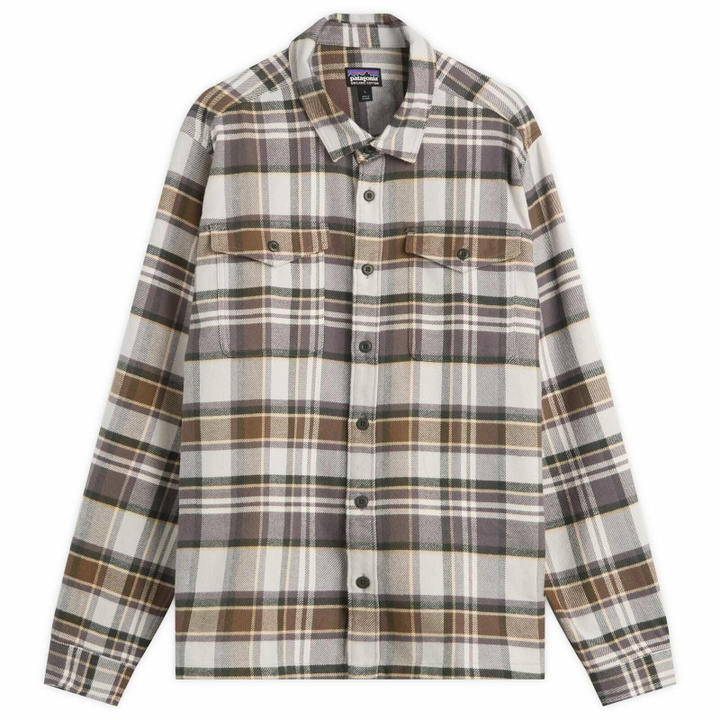 Photo: Patagonia Men's Fjord Flannel Shirt in Blizzard Salt Grey