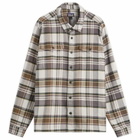 Patagonia Men's Fjord Flannel Shirt in Blizzard Salt Grey
