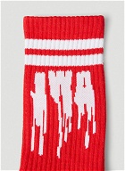 Slime Logo Socks in Red