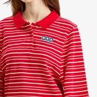 Martine Rose Women's Polo T-Shirt in Red/White Stripe