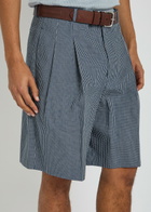 Givenchy Checked Cotton Shorts White