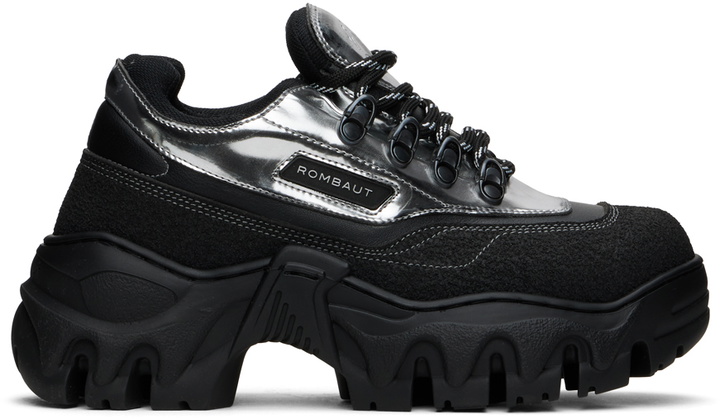 Photo: Rombaut Black & Silver Boccaccio II Asfalto Sneakers