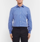 CHARVET - Blue Cotton-Poplin Shirt - Blue