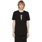 Rick Owens Drkshdw Black Cut-Out Level T-Shirt