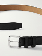 George Cleverley - 3cm Full-Grain Leather Belt - Black