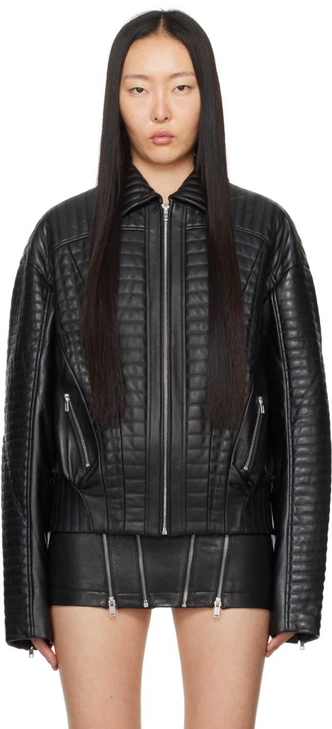 Miaou Black Rosa Leather Jacket Miaou