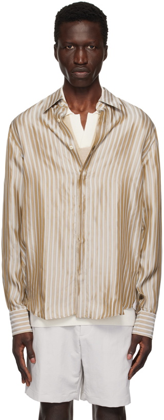 Photo: Tiger of Sweden Brown Baarney Shirt