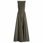 ST. Agni Women's Backless Circle Hem Dress in Khaki