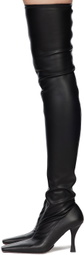 Proenza Schouler Black Trap Over-The-Knee Boots