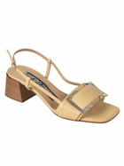 Sergio Rossi Block Heel Slingback Sandals