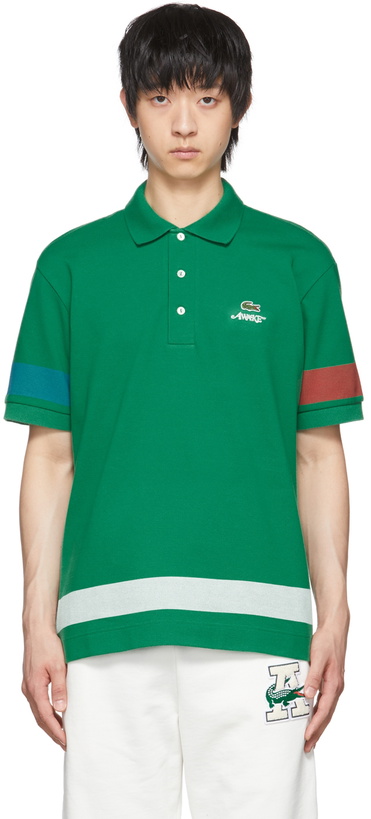 Photo: Awake NY Green Lacoste Edition Cotton Polo