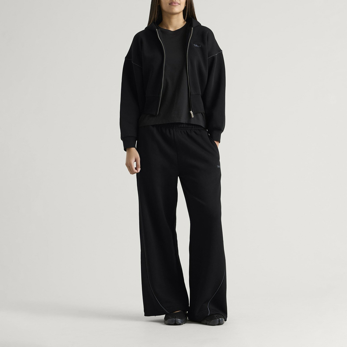 TALA Women's Multiway Wide Leg Joggers in Black