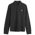 Belstaff Men's Long Sleeved Polo in Black