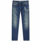 Denham Men's Razor Slim Fit Jean in Geordie Vegas Rip/Repair