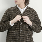 Universal Works Men's Jacquard Knit Advance Cardigan in Brown