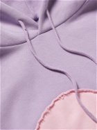 ERL - Oversized Panelled Cotton-Blend Jersey Hoodie - Purple