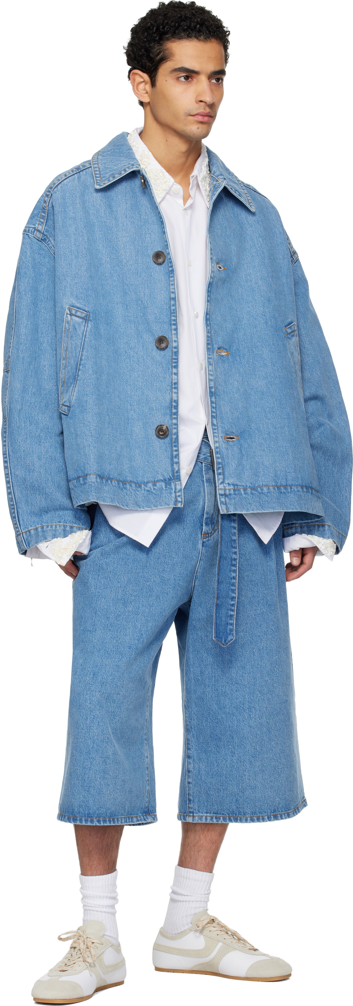 Dries Van Noten Blue Heavyweight Denim Jacket
