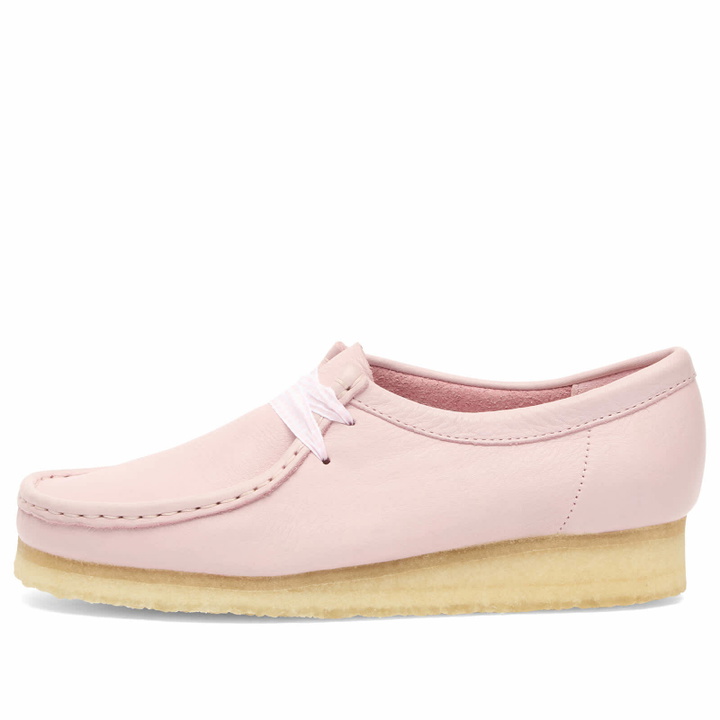 Photo: Clarks Originals Women's Leather Wallabee Boot in Baby Pink Lea