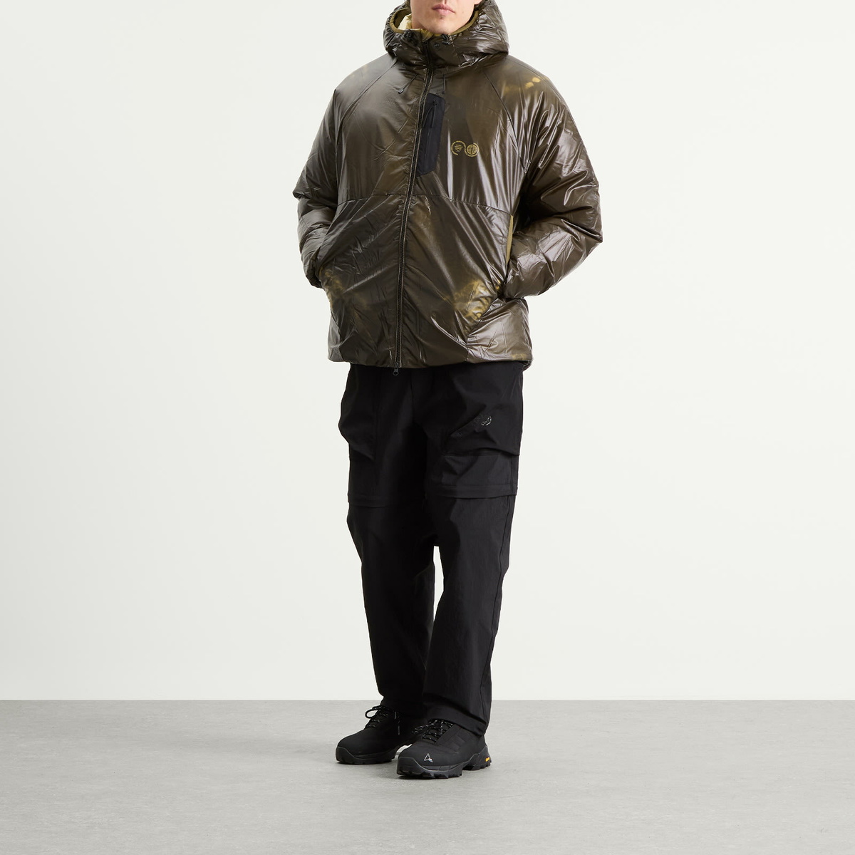 Purple Mountain Observatory Men's Obsidian Shield Puffa Jacket in Dark Olive
