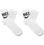 NIKE - Two-Pack Heritage Dri-FIT Socks - White