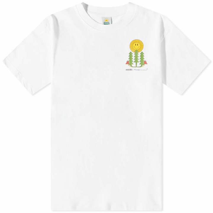 Photo: Hikerdelic x Flower Mountain Logo T-Shirt in White