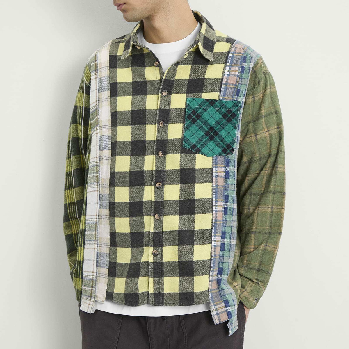 Needles Men's 7 Cuts Flannel Shirt in Assorted