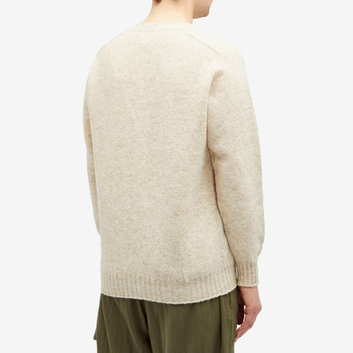 Jamieson's of Shetland Men's Jamiesons of Shetland Crew Neck Jumper in White