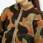Dickies Women's Mount Hope Camo Fleece in Imperial Green