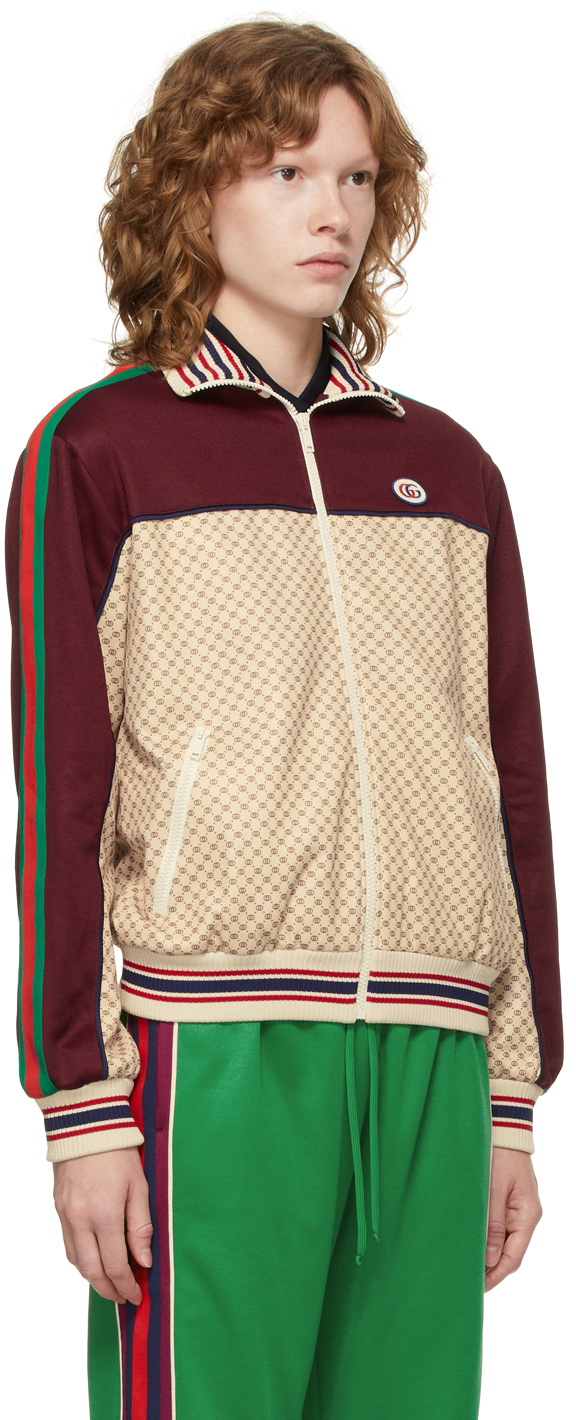 Gucci // Brown & Burgundy Interlocking GG Print Tracksuit – VSP