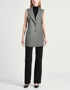 Manila Grace Womens Tailored Vest in Grey
