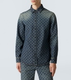 Gucci GG denim jacquard shirt