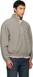 Rier Gray Polar Fleece Sweater