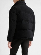 SAINT LAURENT - Quilted Wool and Cotton-Blend Corduroy Down Jacket - Black