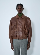 Saint Laurent Double Breasted Leather Jacket