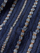 Kardo - Bodhi Embroidered Cotton Jacket - Blue