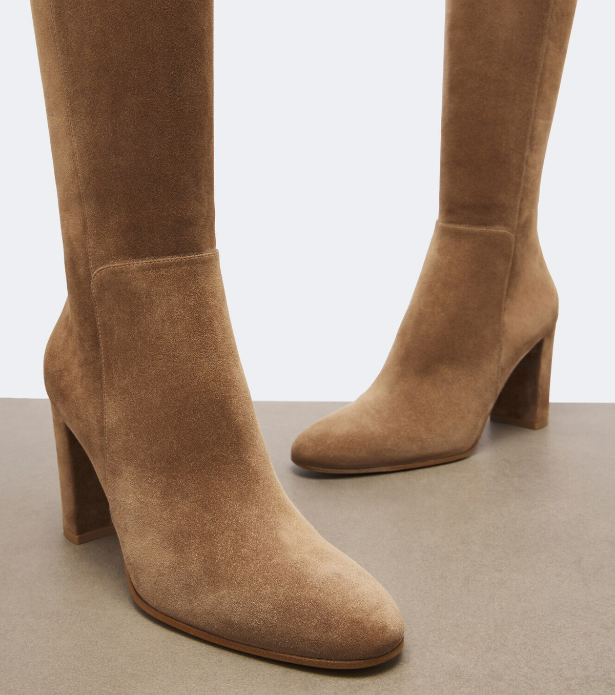 Gianvito Rossi Suede knee-high boots