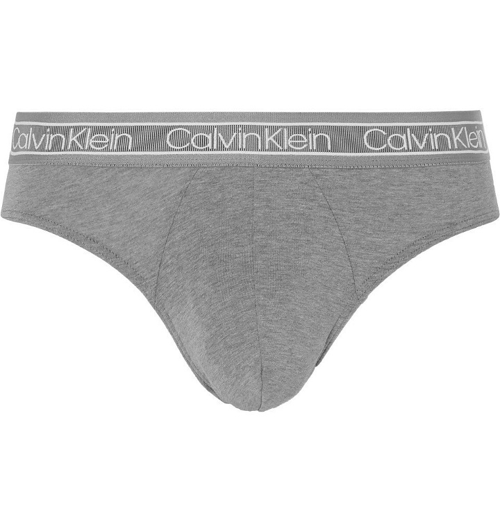 Photo: Calvin Klein Underwear - Stretch-Cotton Briefs - Gray