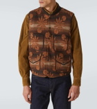 RRL Embroidered wool and cashmere vest