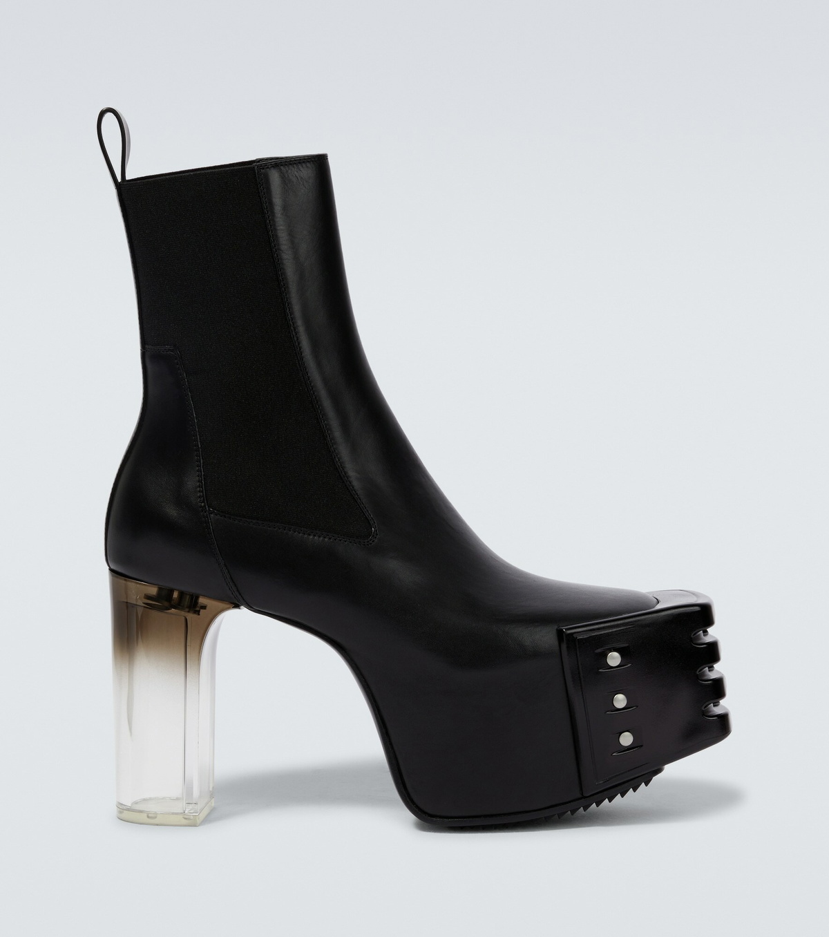 Rick Owens - Grilled Platform leather ankle boots Rick Owens