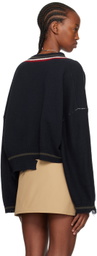 AMBUSH Navy Dangled Sweater