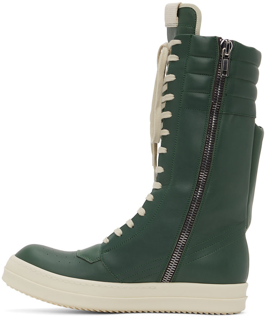 Rick Owens Green Cargobasket Sneakers Rick Owens