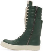 Rick Owens Green Cargobasket Sneakers