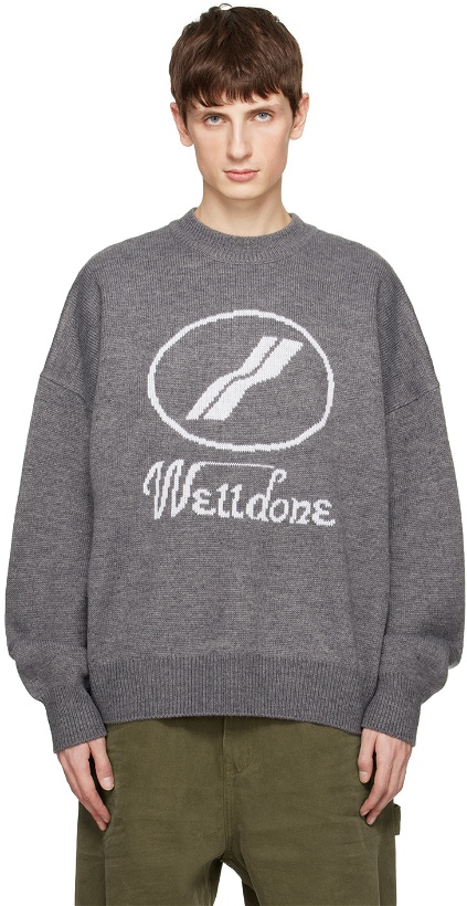 Photo: We11done Gray JQD Sweater